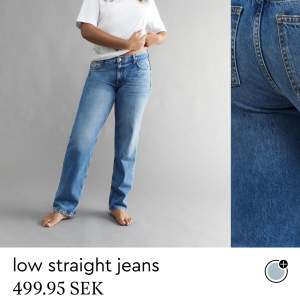 Säljer dessa jeans från Gina tricot som är använda några gånger, passar 34 och 36❤️skriv privat för fler bilder!!💗