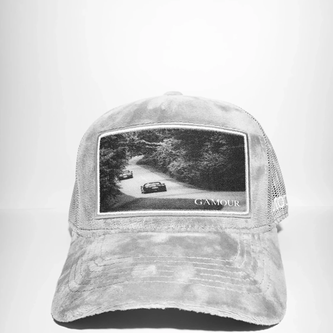 Velvet keps ljusgrå  - 91