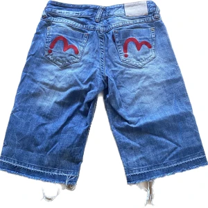 Evisu jeans shorts denimmaster - Shortsen är i bra skick, storlek 28  Nytt pris runt 1500kr