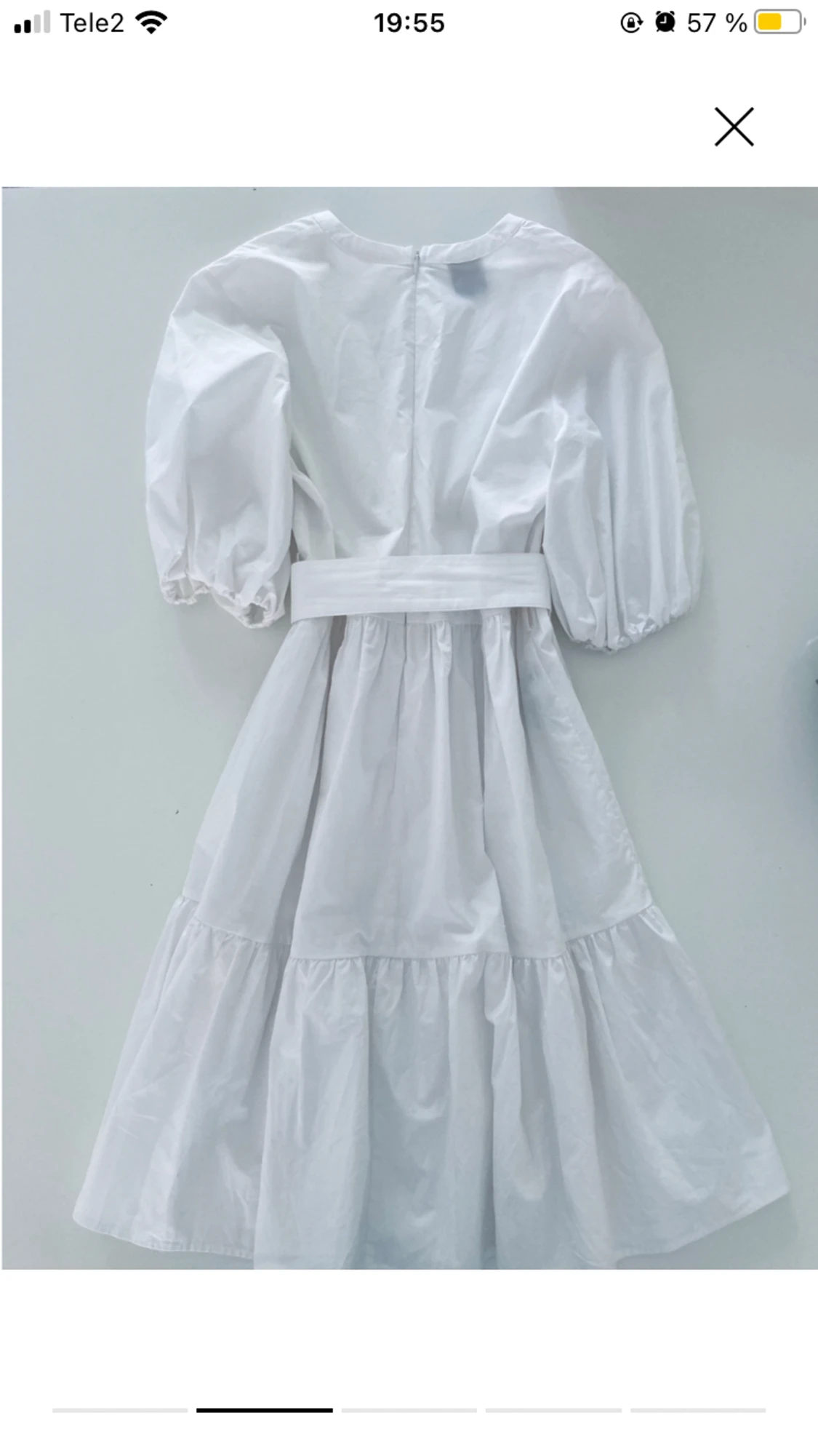 Pinky vit klänning - 90