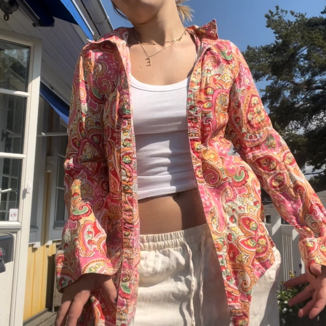 Mönstrad skjorta - 90