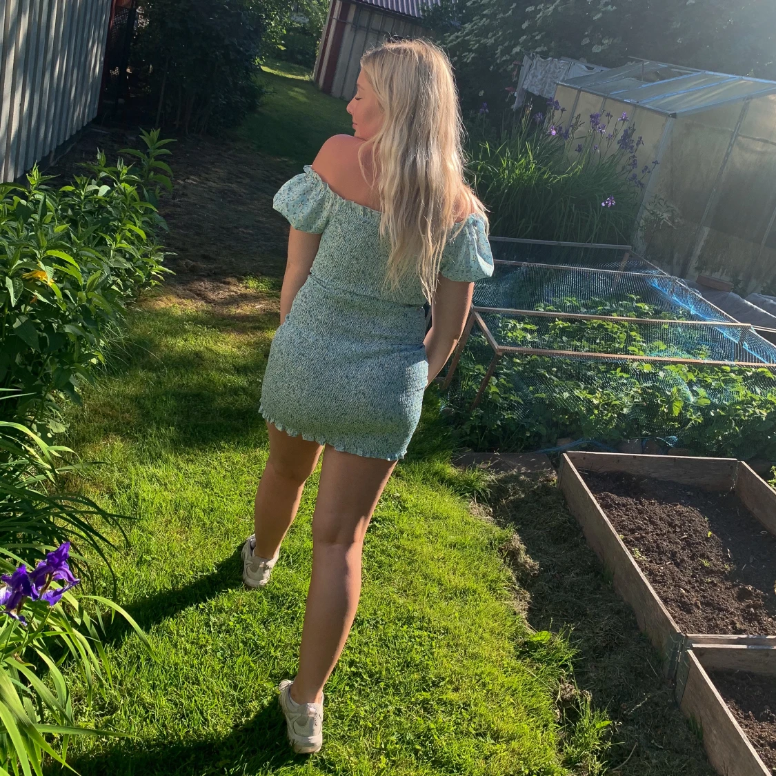 Blommig klänning - 90