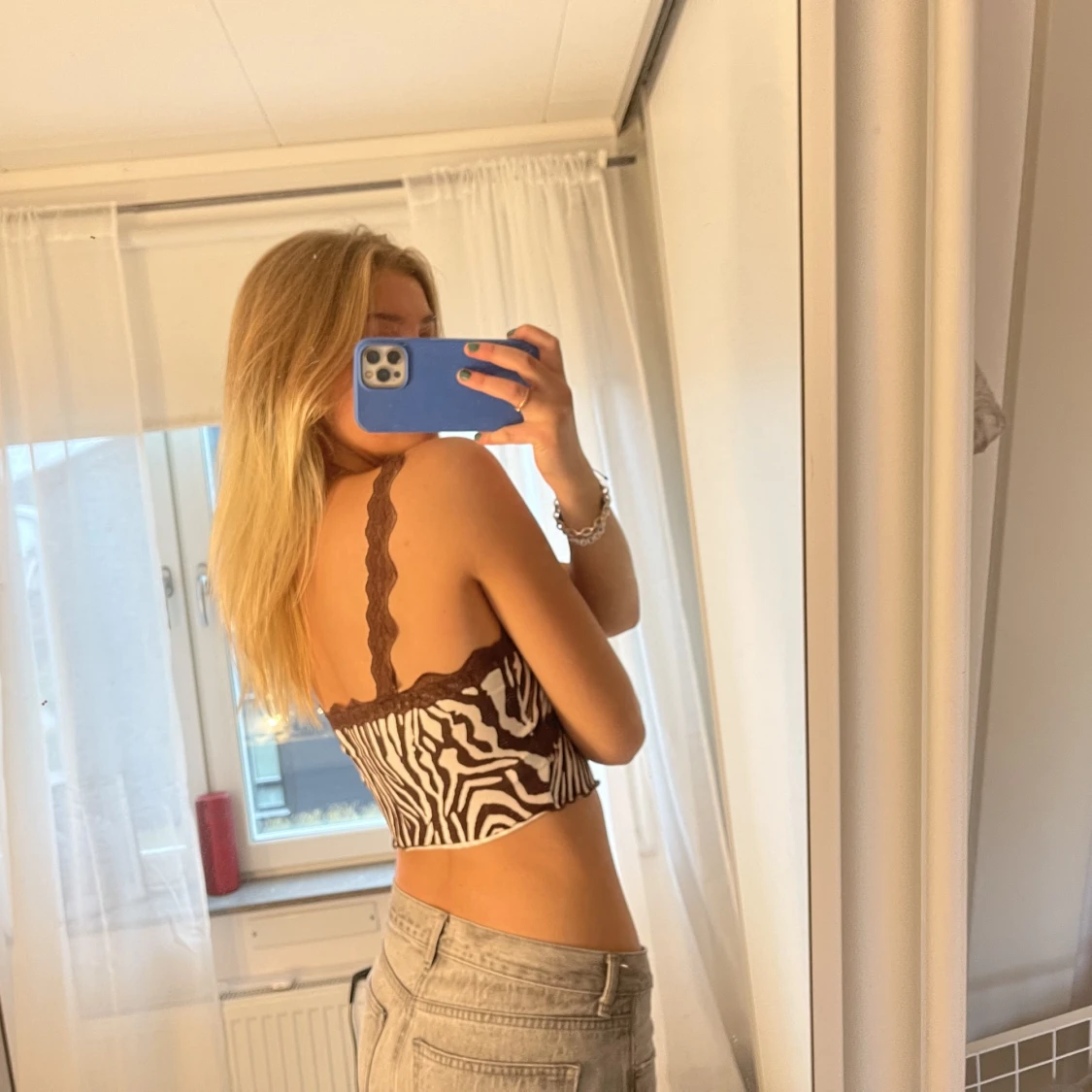 Linne med zebramönster - 90