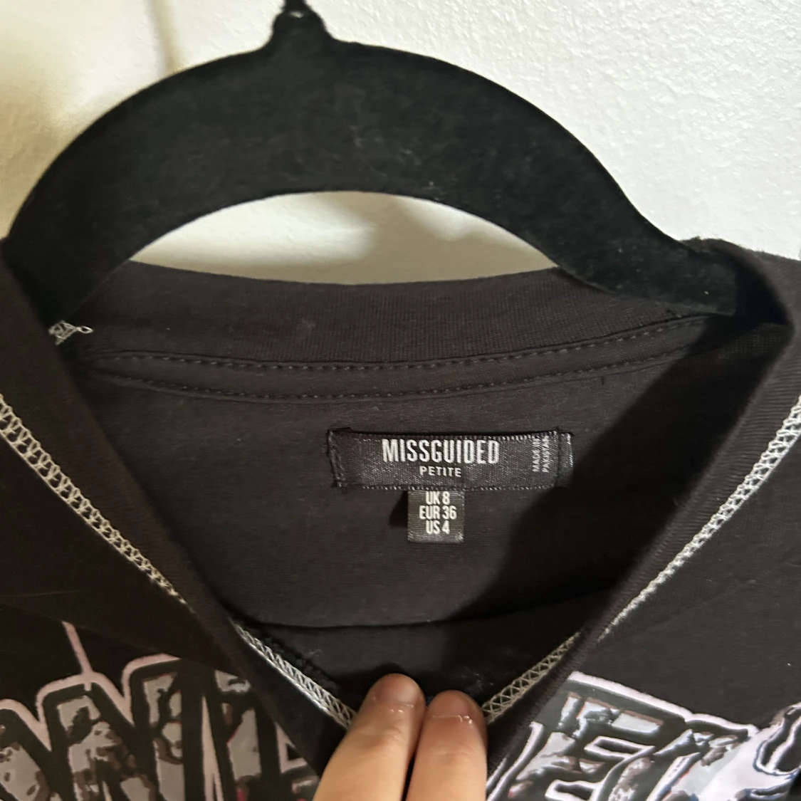 Croppad långärmad topp - 90