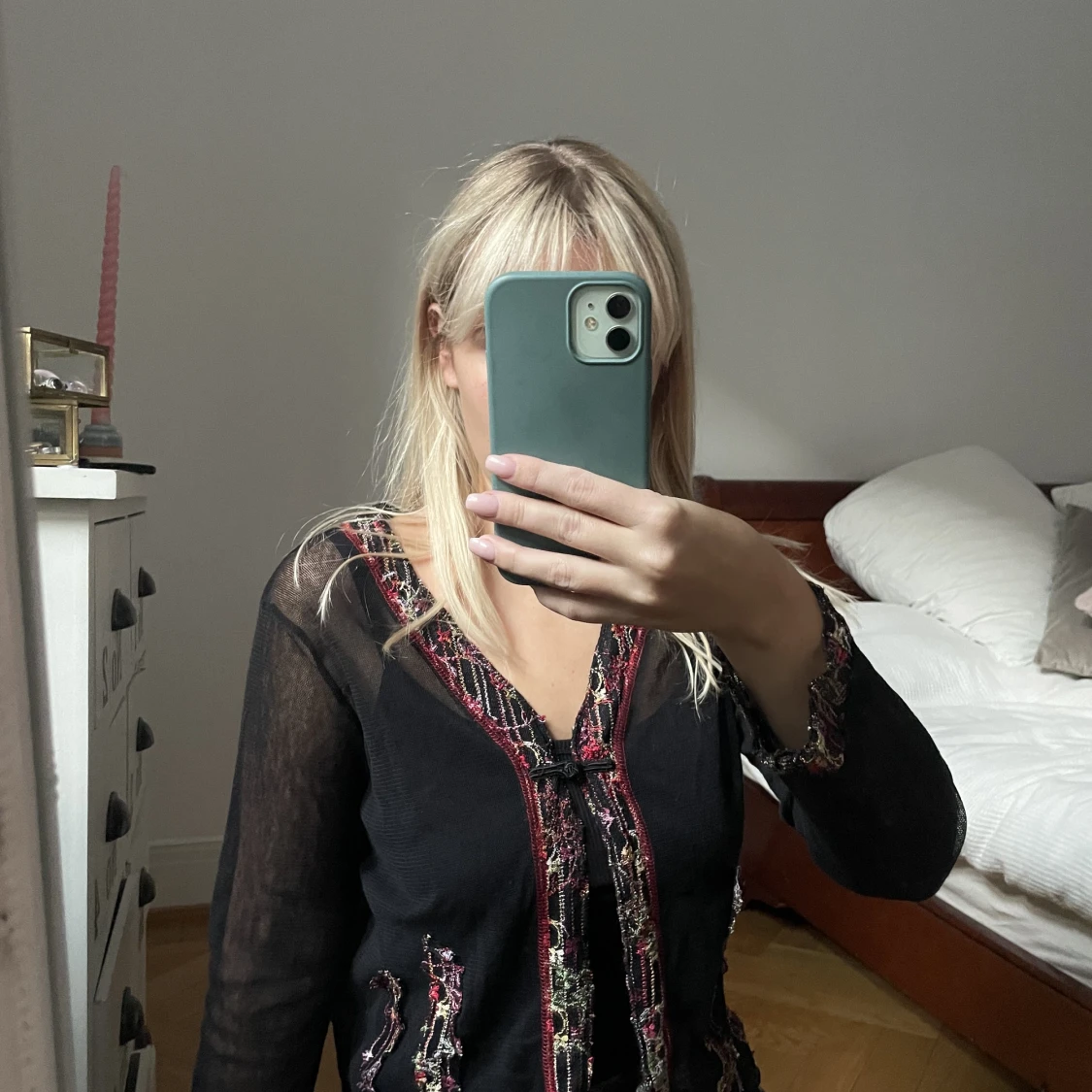 Vintage bolero i mesch - 90