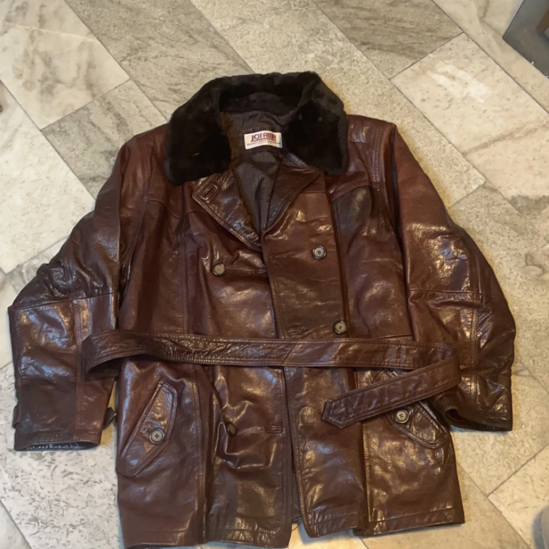 Jofama läder jacka