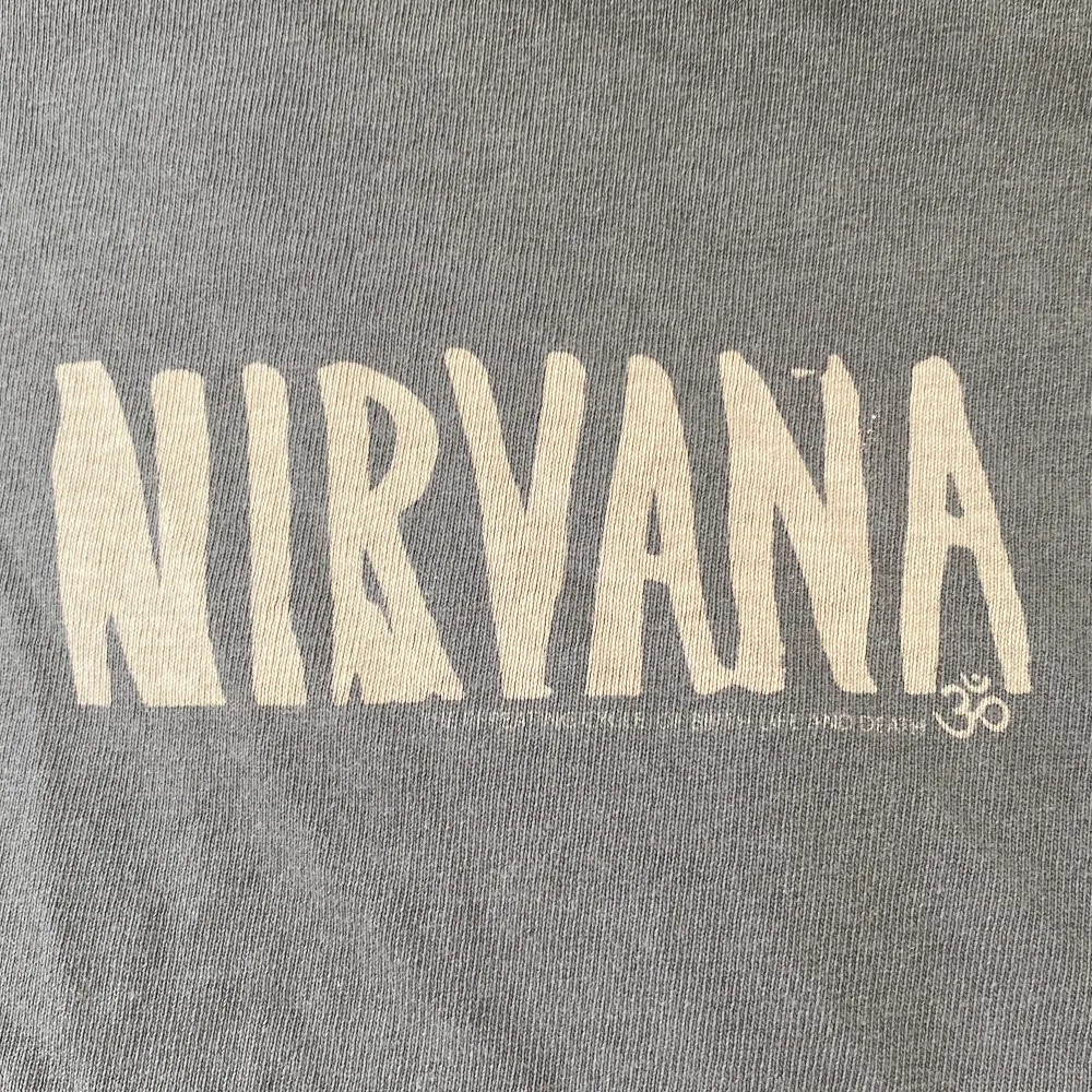 Baby-tee med Nirvana tryck från Brandy Melville, bra skick, säljer pga ingen användning, skriv privat om du har frågor 💕. T-shirts.