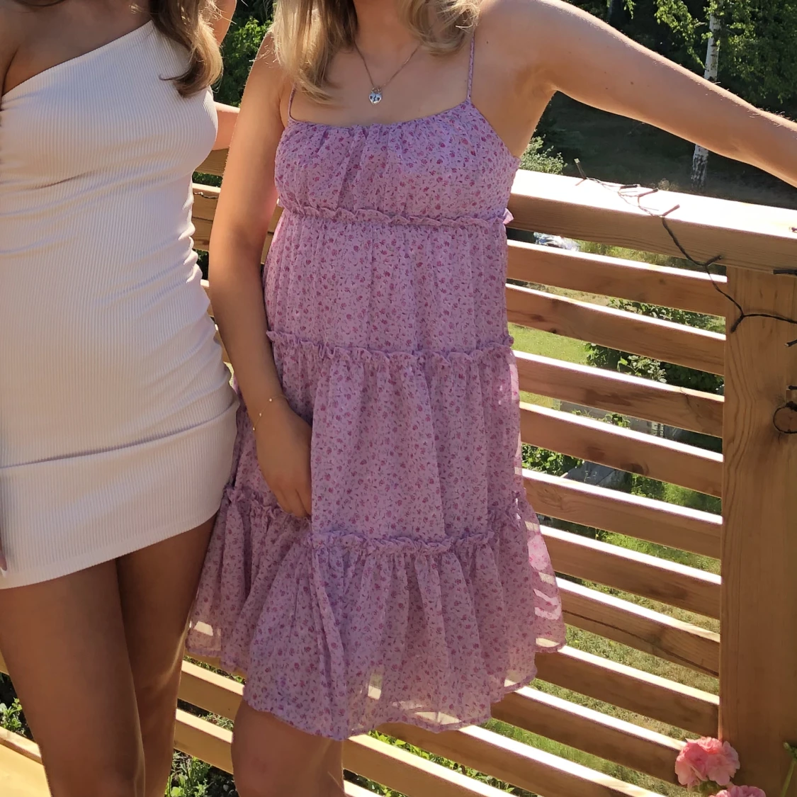 Blommig klänning - 90