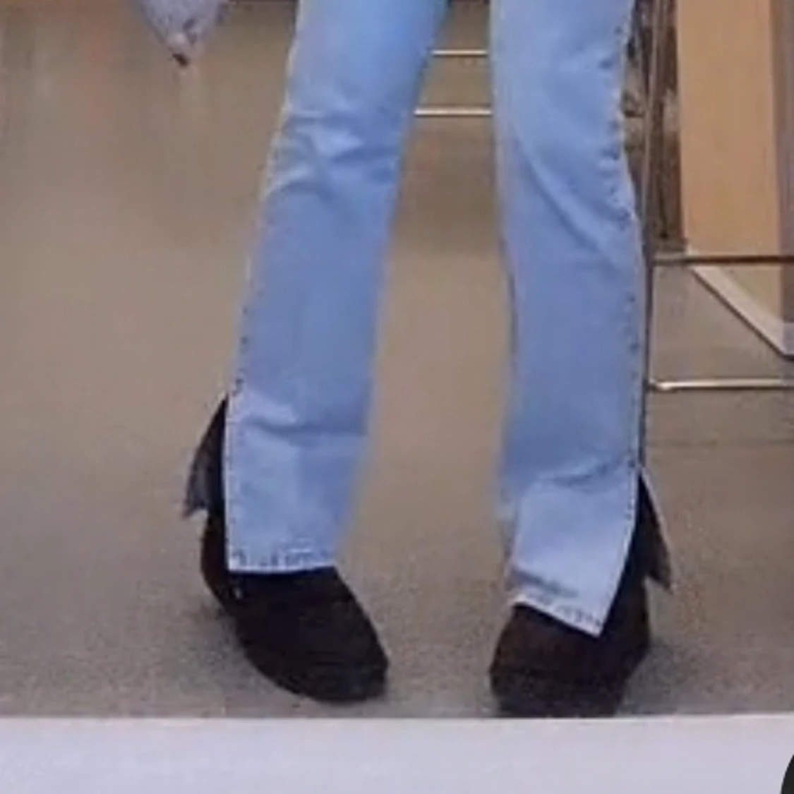 Bik bok jeans med slit - 90