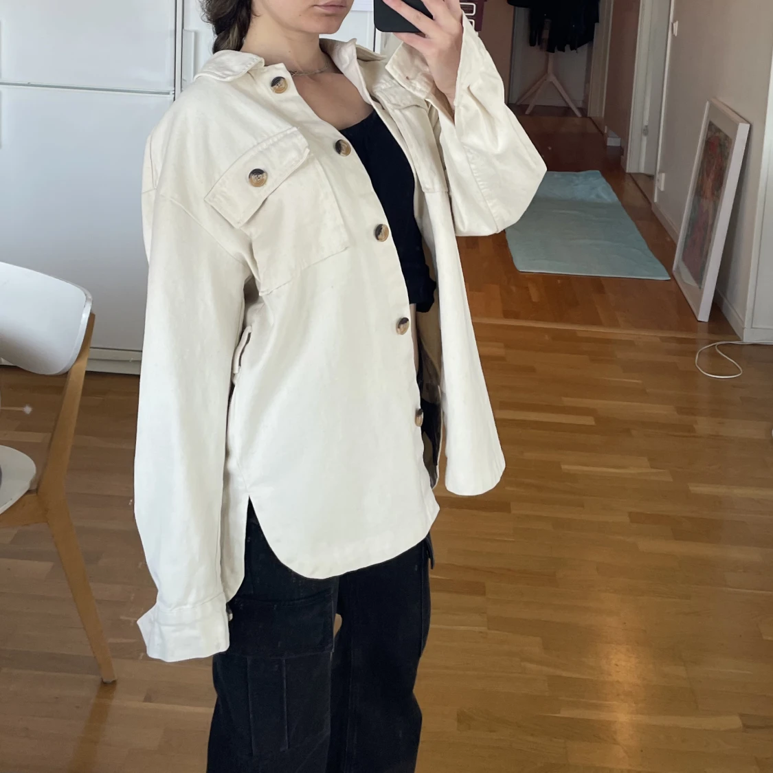 Beige jenasjacka - 90