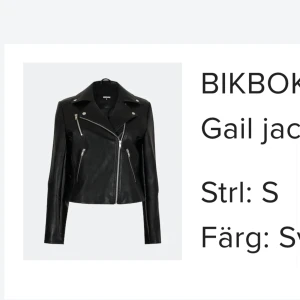 Skinnjacka - Säljes pga fel storlek 