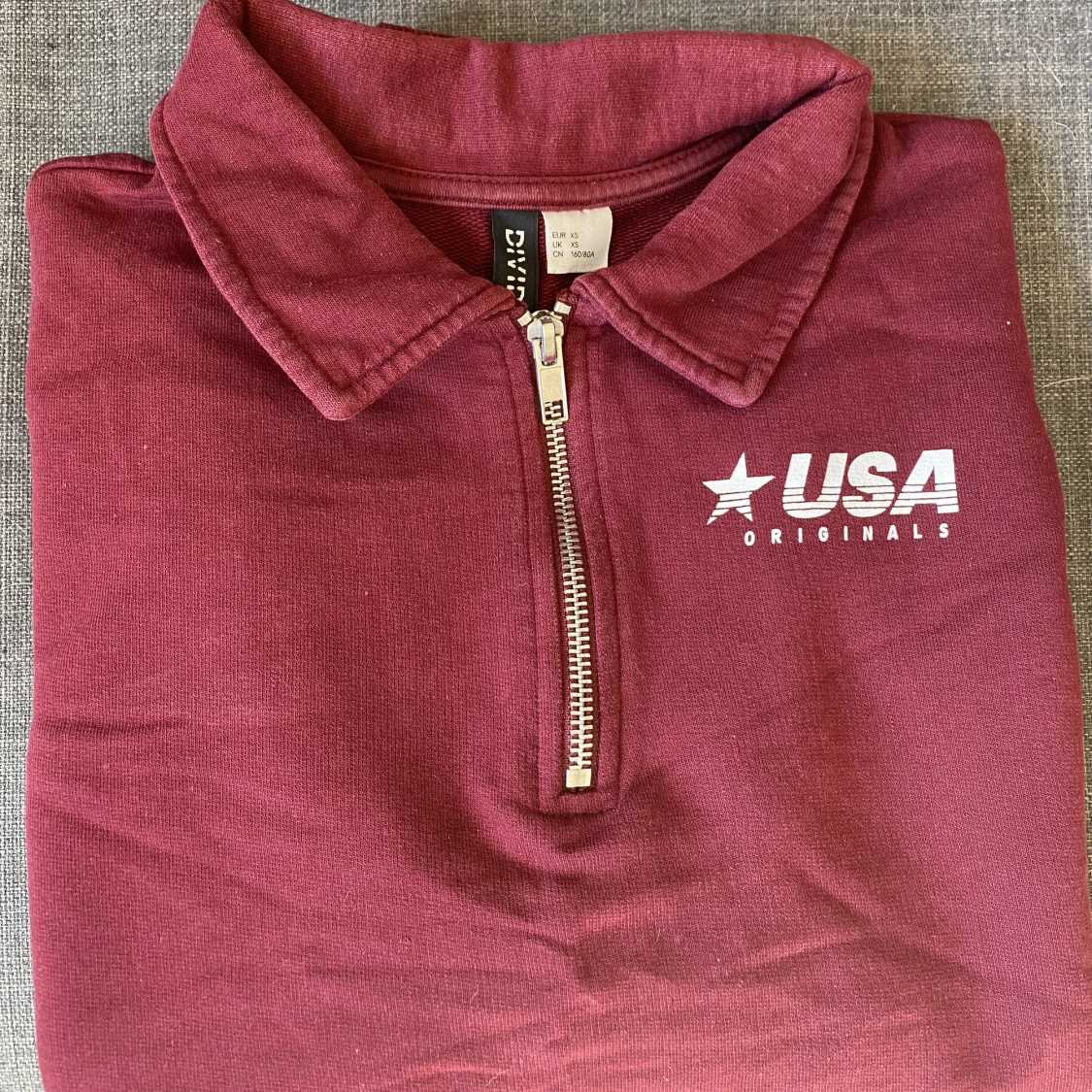 Vinröd sweatshirt  - 91