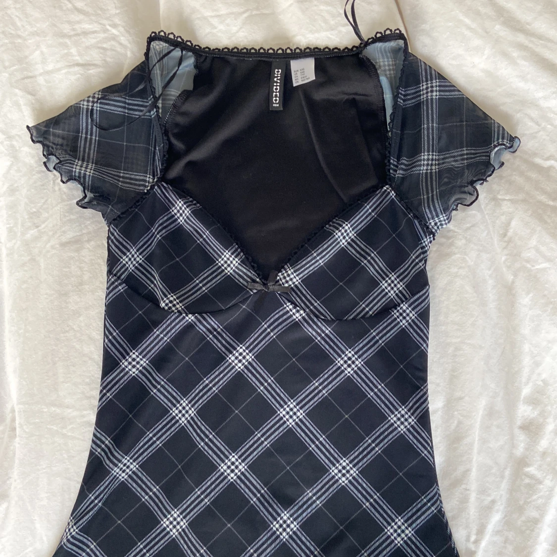 Plaid klänning från hm - 90