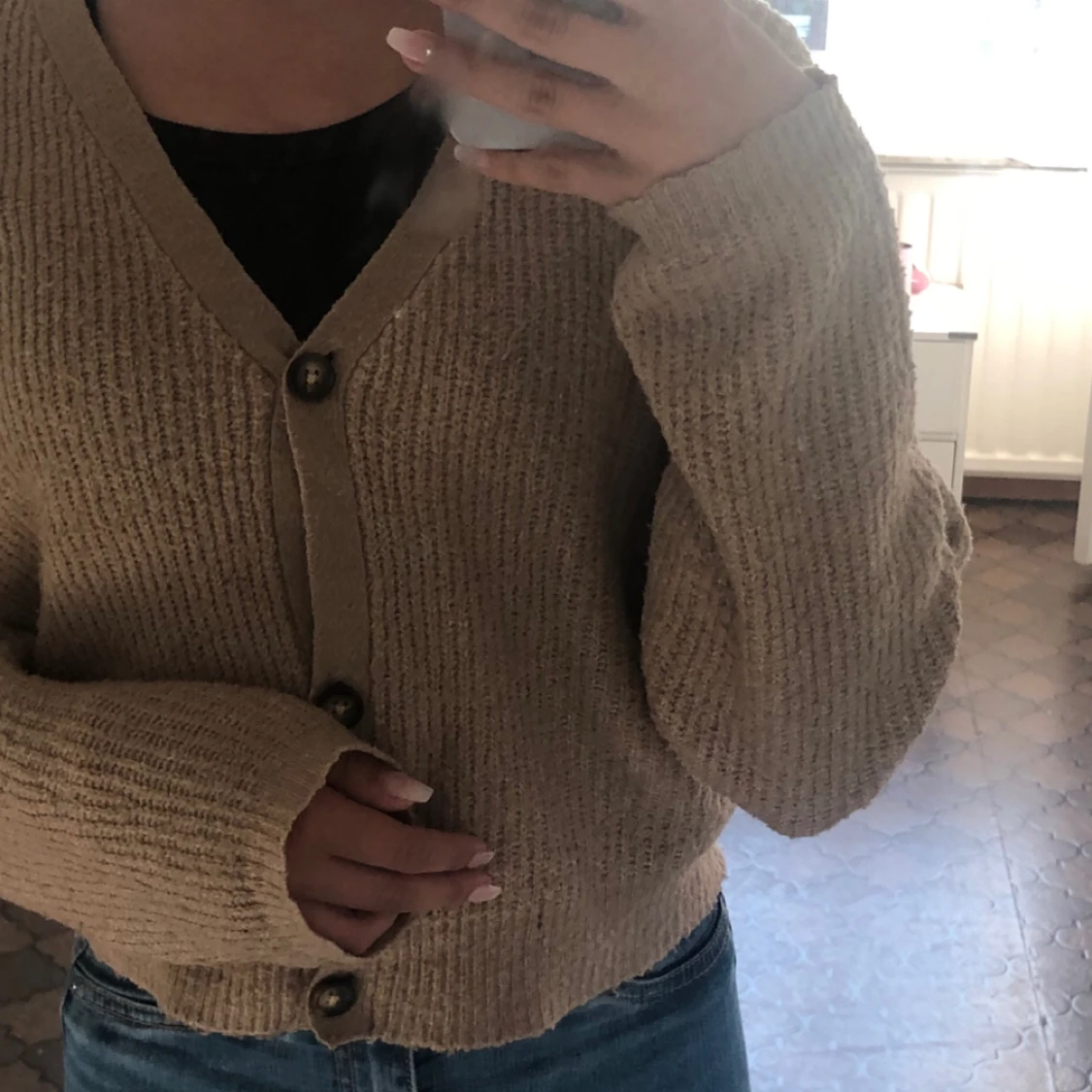 Stickad kofta - 90