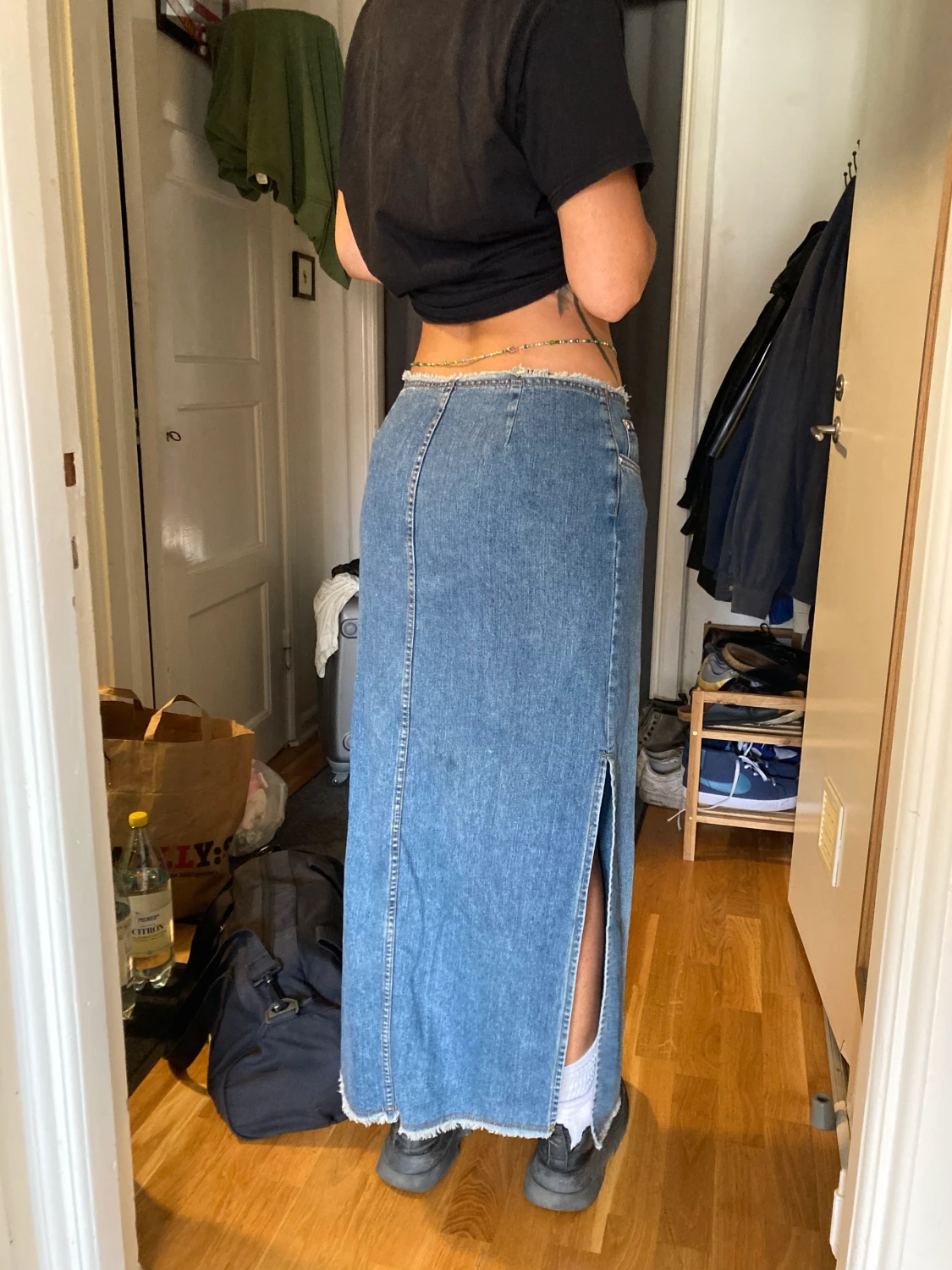 Jeanskjol maxi