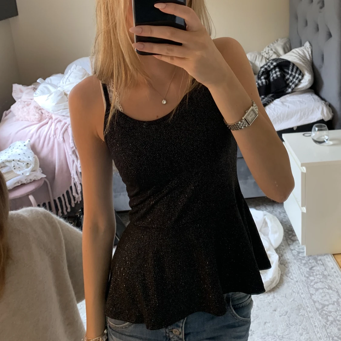 Glitter topp - 90