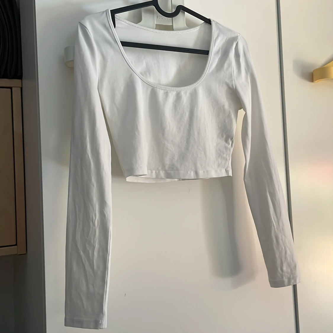 Croppade långärmad tröja