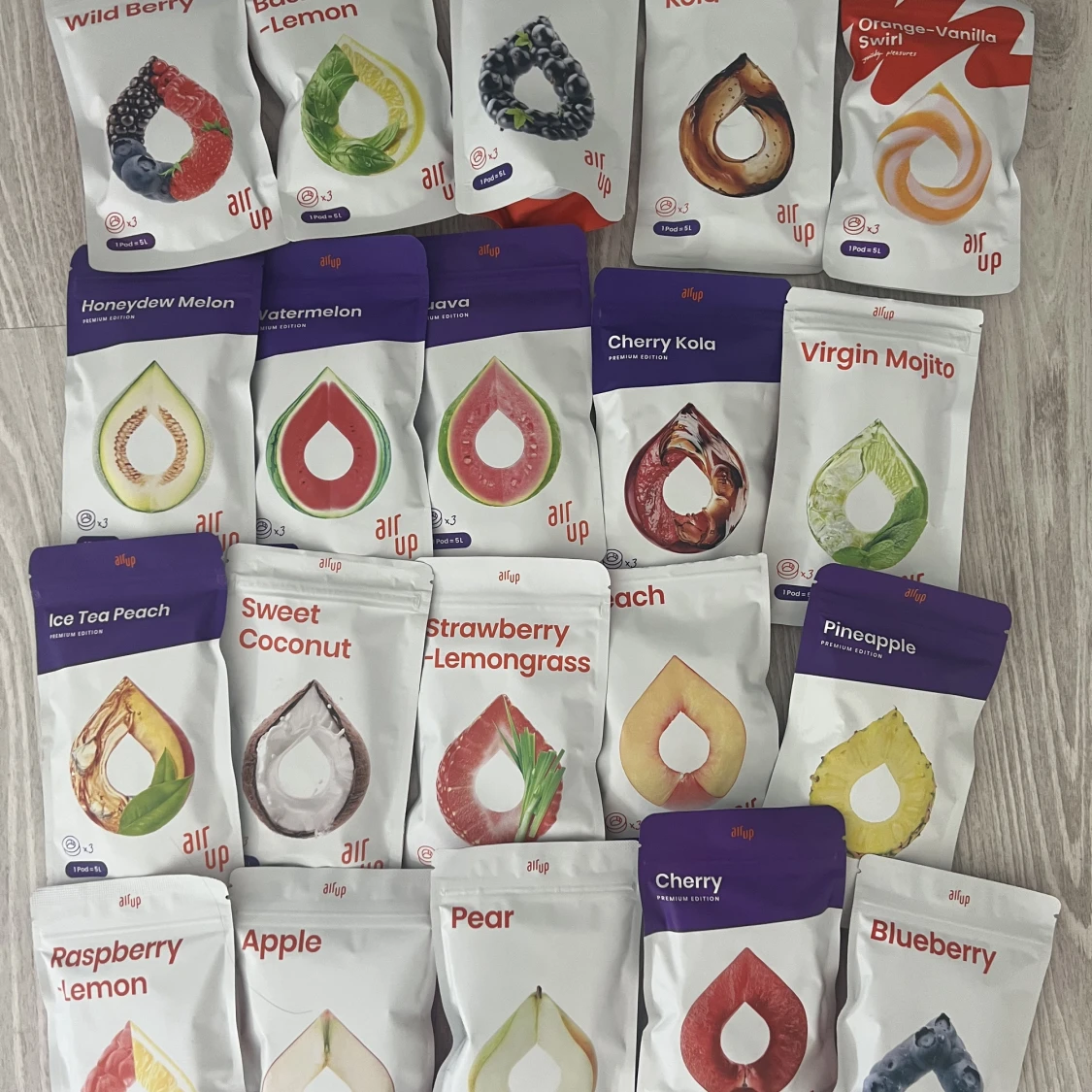 säljer airup smakpoddar