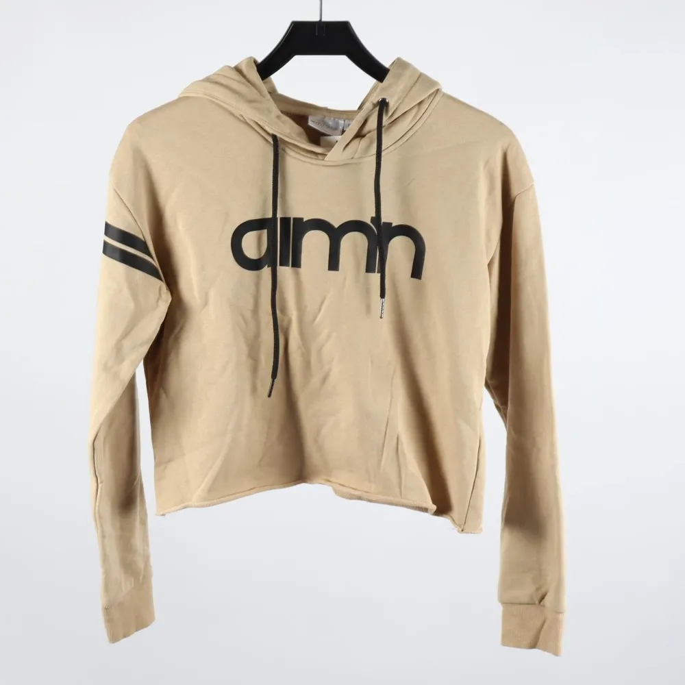 Beige träningshoodie från Aim’n i bra skick:) Den e kroppad o i storlek S 🤎200+frakt :). Hoodies.