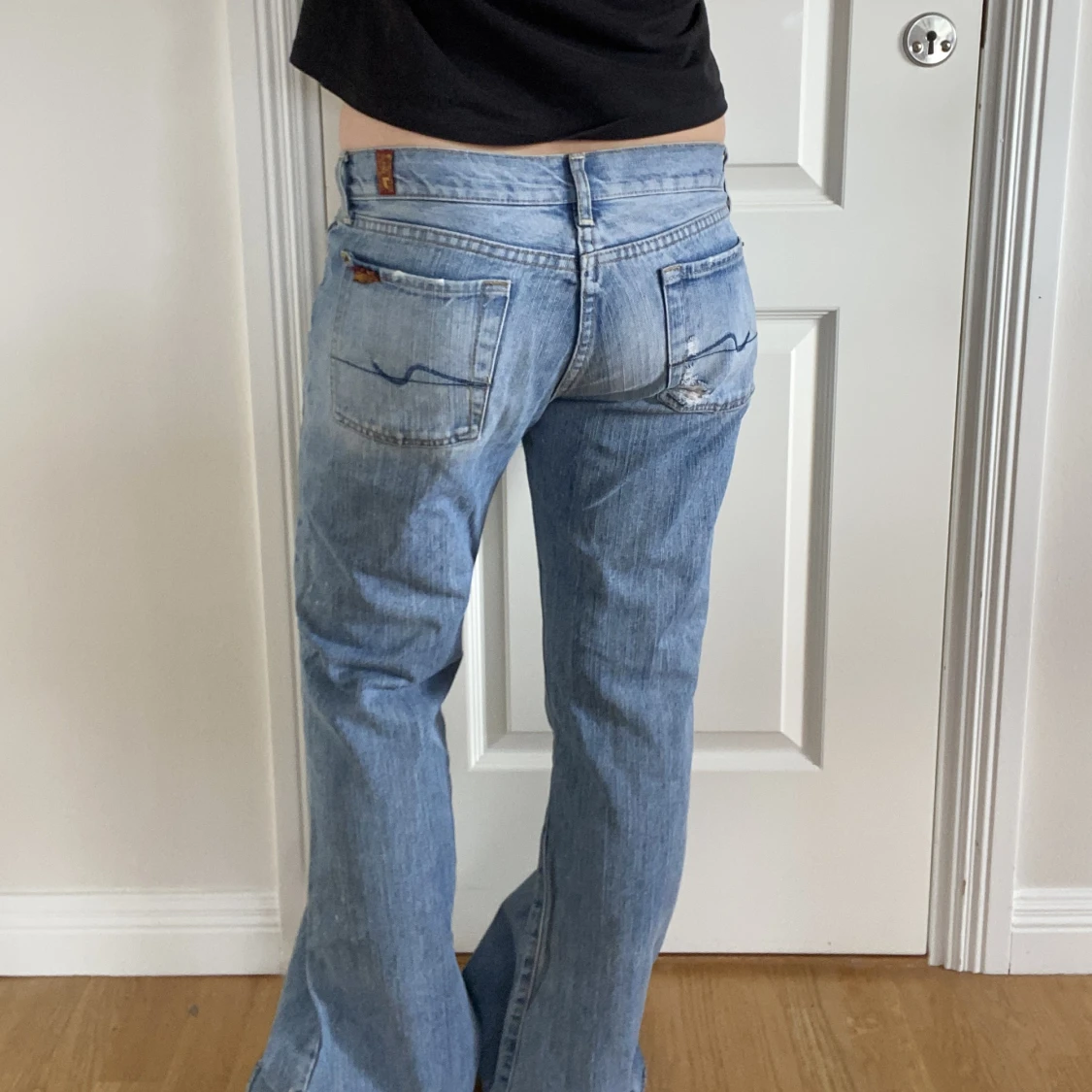 Lågmidjade bootcutjeans - 91