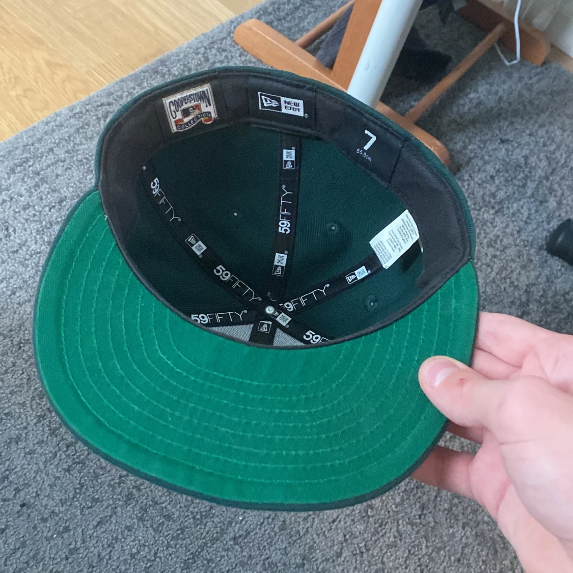 Oaklands athletics keps fitted mörk grön - 90