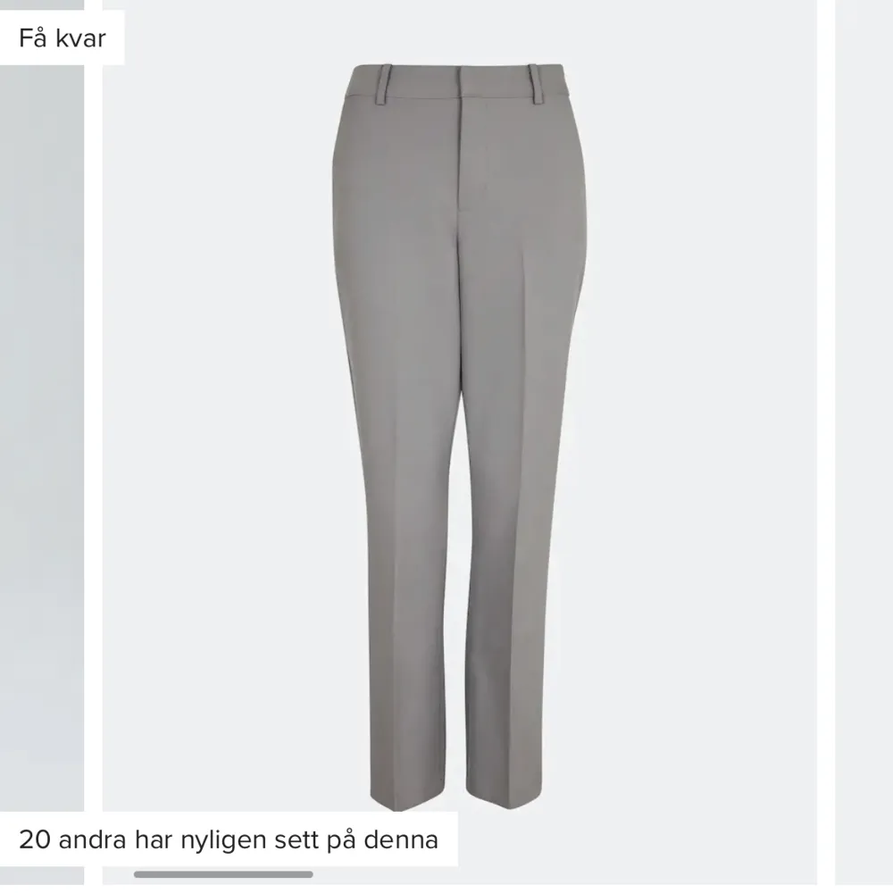 Populära kostymbyxan Vilma från Bik bok i ljusgrå  Använda 1 el 2 gånger . Jeans & Byxor.