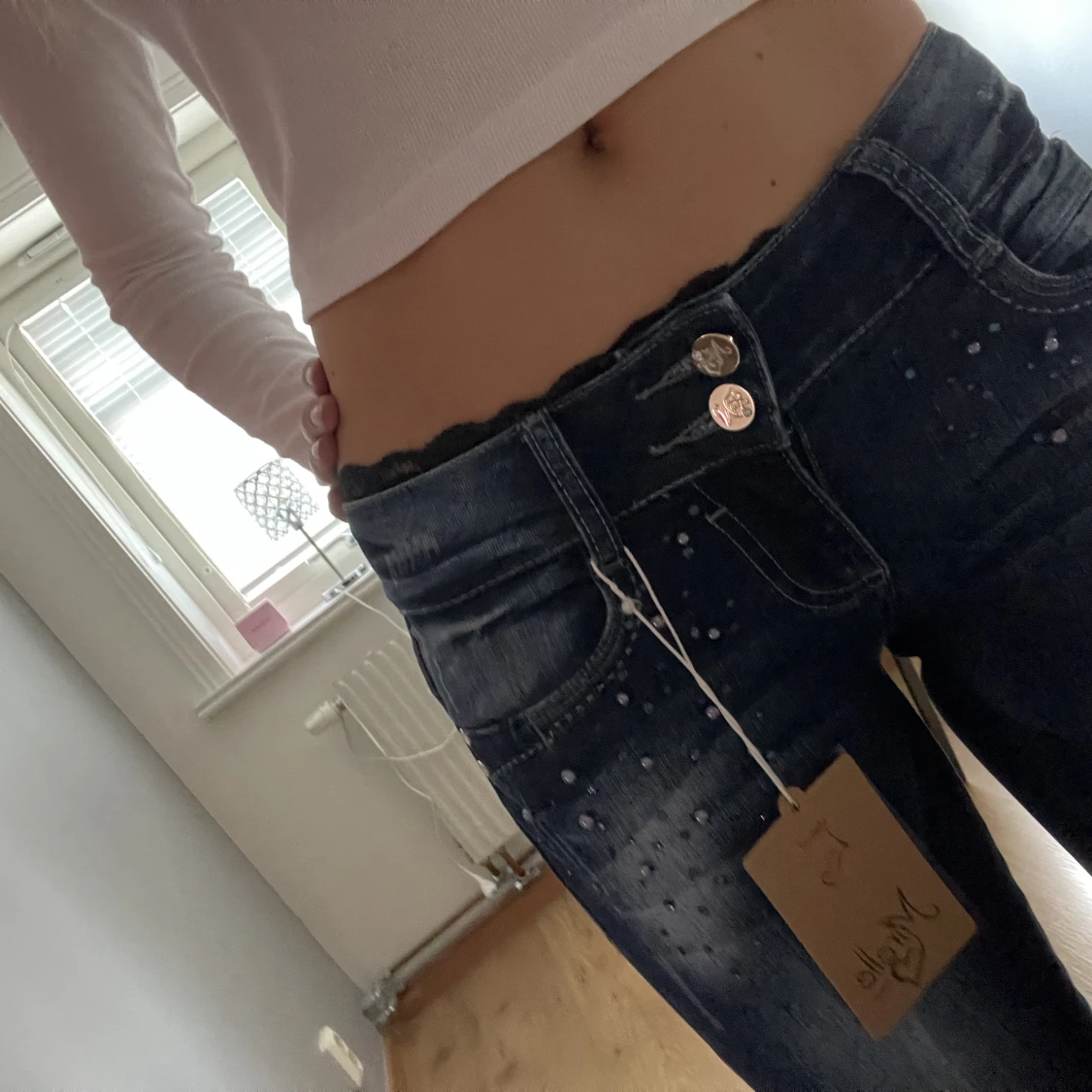 Lågmidjade jeans - 90