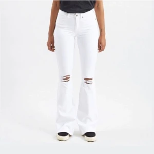 Vita dr.denim jeans  - Vita lång midwaist jenas