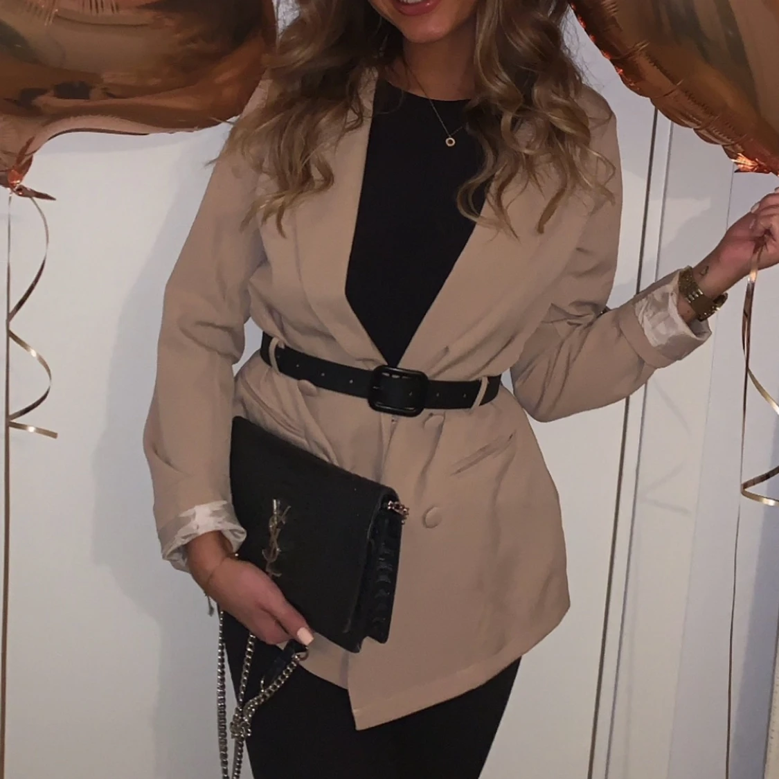 Blazer med skärp