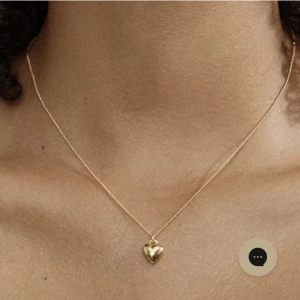 guld hjätig halsband - säljer ett halsband som många har men jag är en silver människa och fixk denna som födelsedag present för 2 dagar sedan så vill jag sälja den