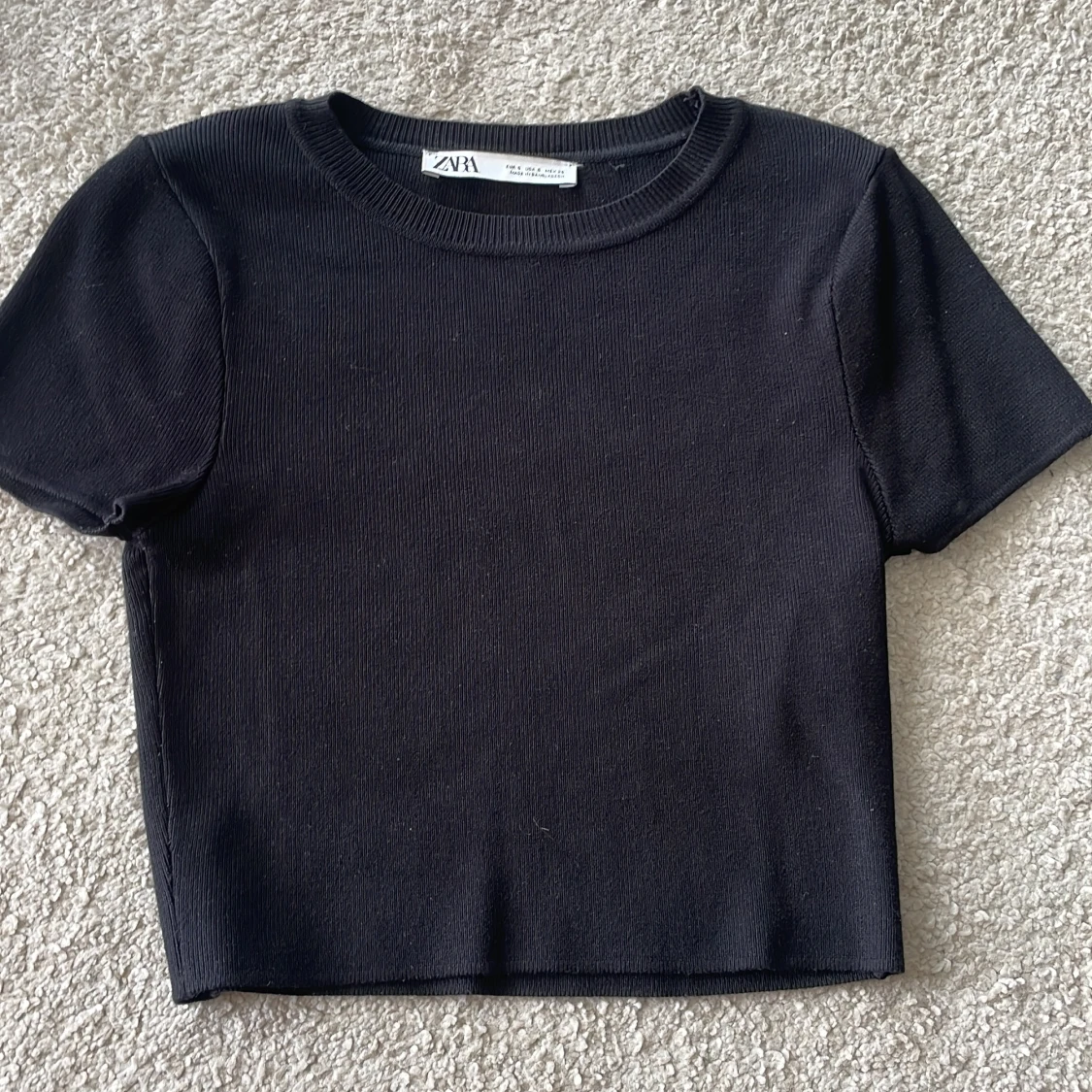 svart zara topp - magtröja