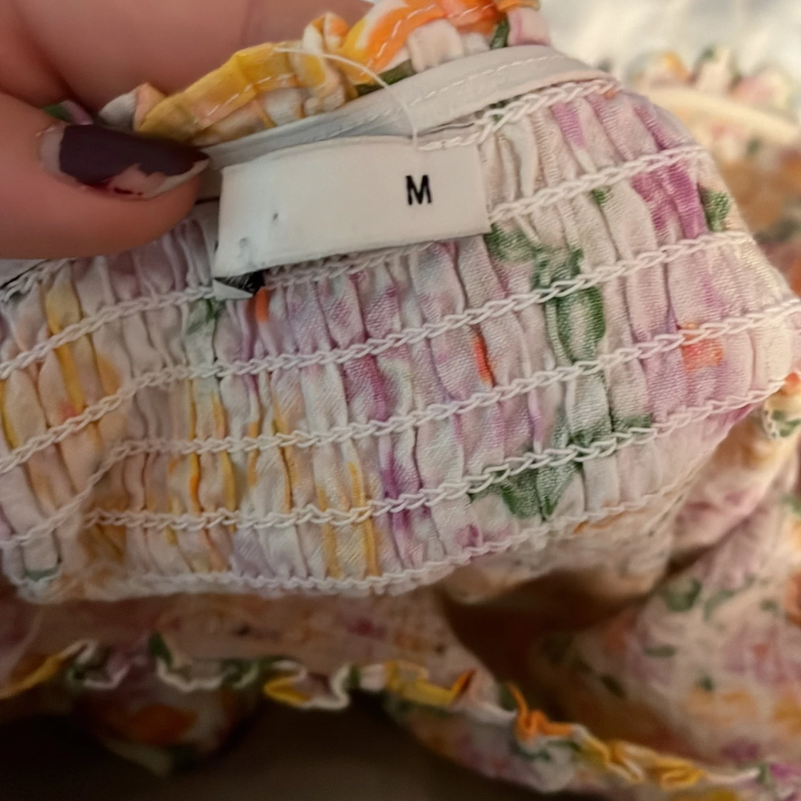 Blommig långklänning - 91