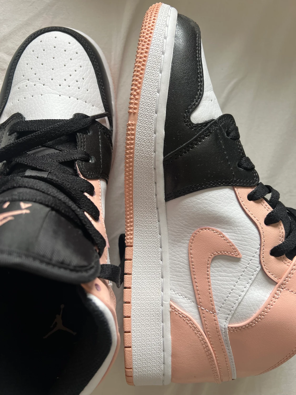 Air Jordan Rosa / Svart / Vit  - 90