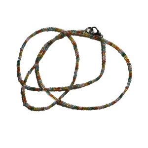 Halsband/magsmycke - Superfint handpärlat halsband/magsmycke 60 cm runt