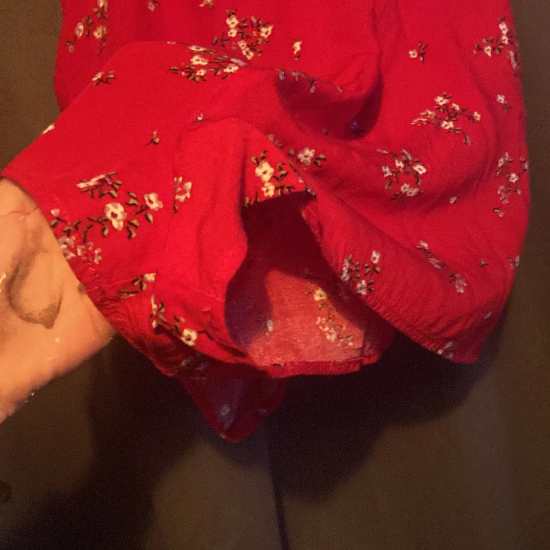 Röd linne-shorts (något ingen aning) - 90