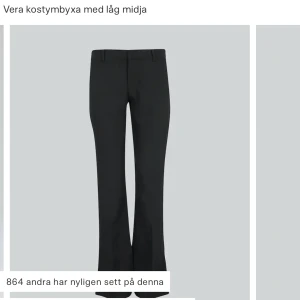 Vera kostymbyxor - Lågmidjadr kotymbyxor med slit i storlek 36, som nya typ aldrig använda 
