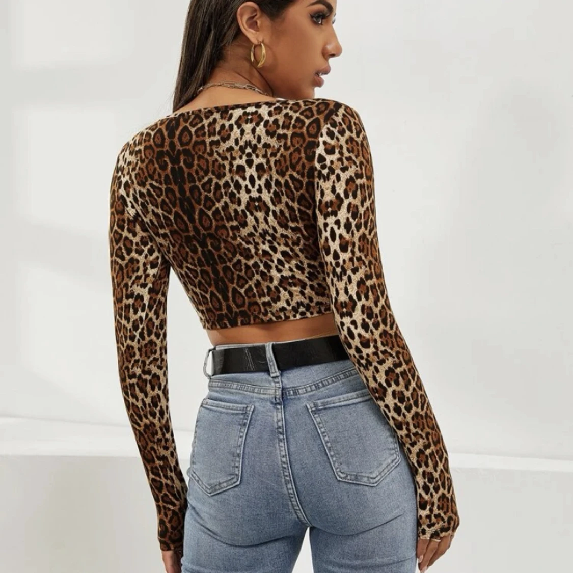 Leopard topp - 90