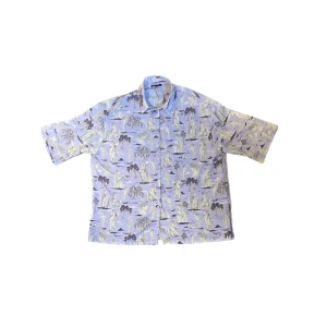 Skjorta  - Otroligt skön lavendel färgad skjorta med jätte fint mönster! Den är lite oversize och i mycket fint skick💕