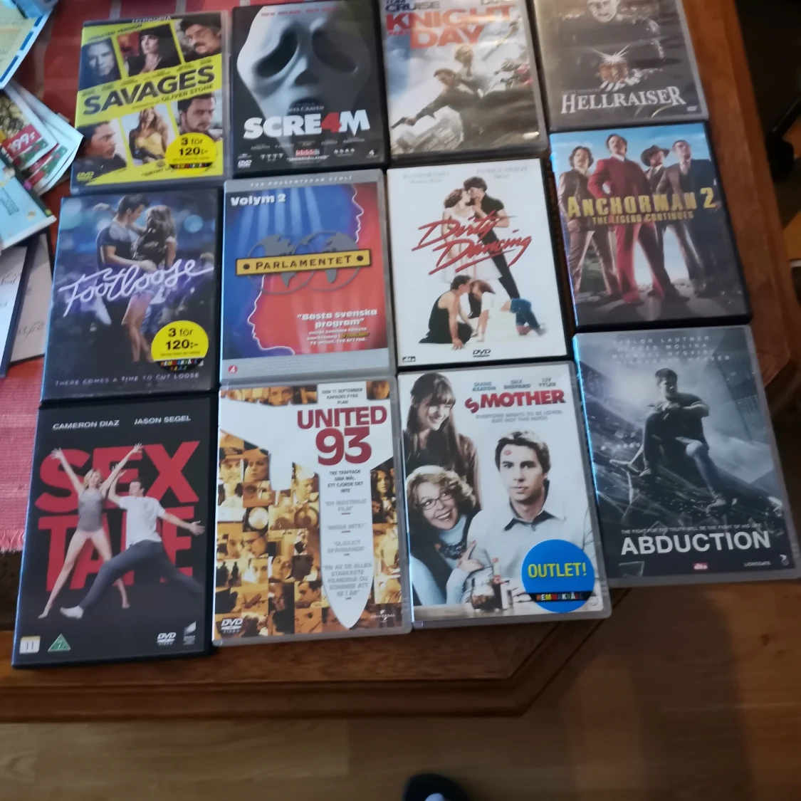 12 st dvd filmer blandat 20 kr st