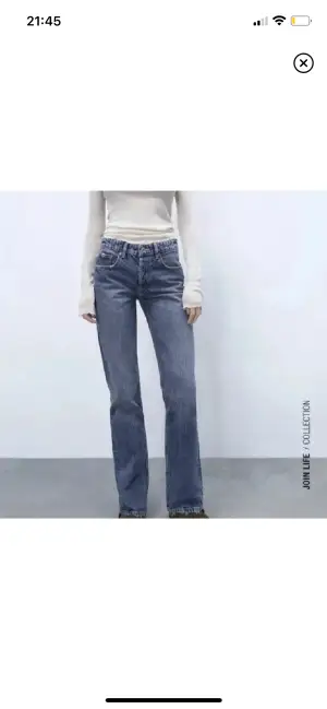 Zara mid waist jeans men är som lågmidjade 💗 använda fåtal gånger säljer pga för små 