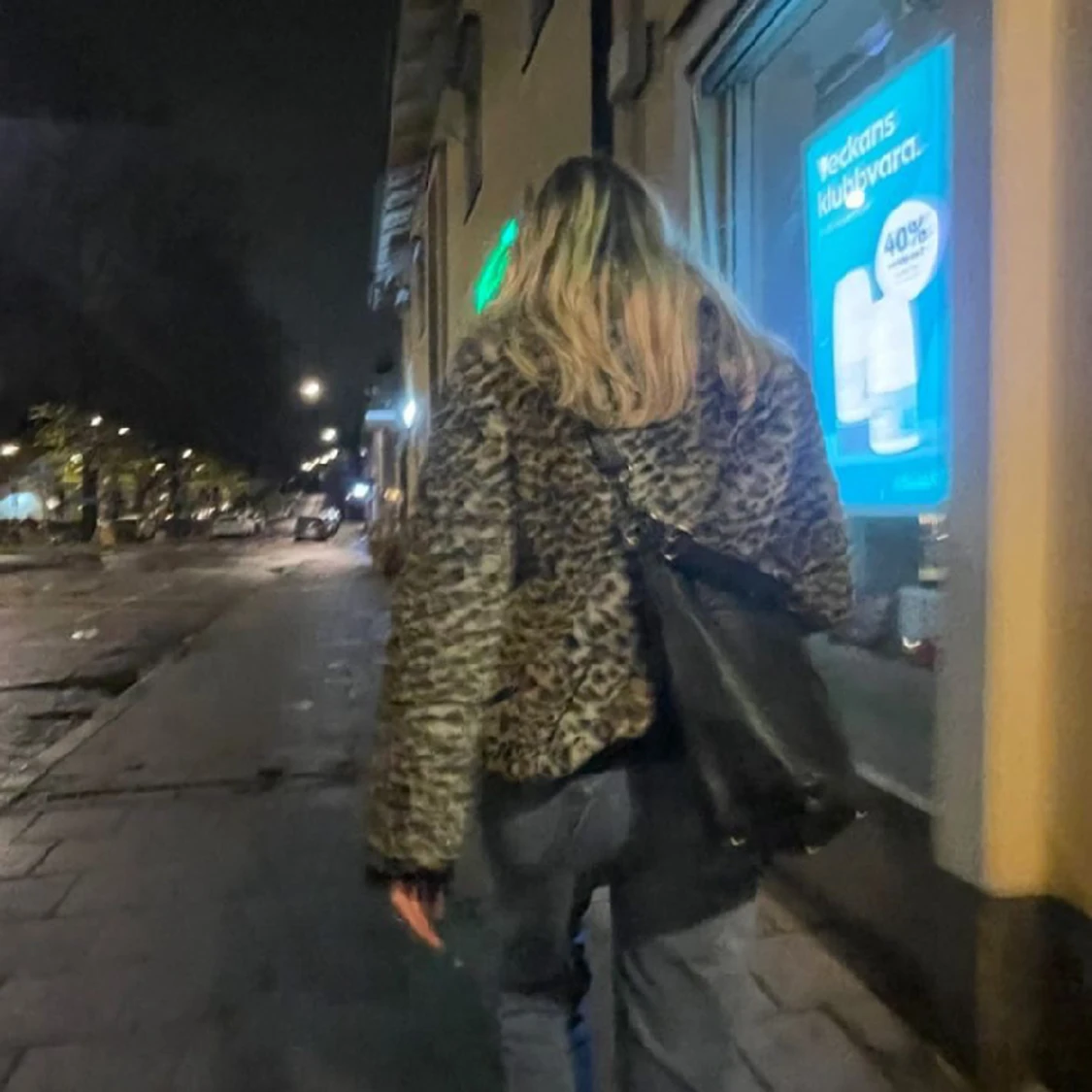 Leopard päls jacka  - 91