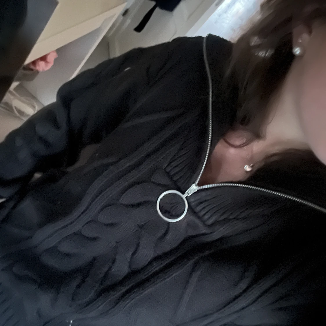 Stickad half-zip - 90