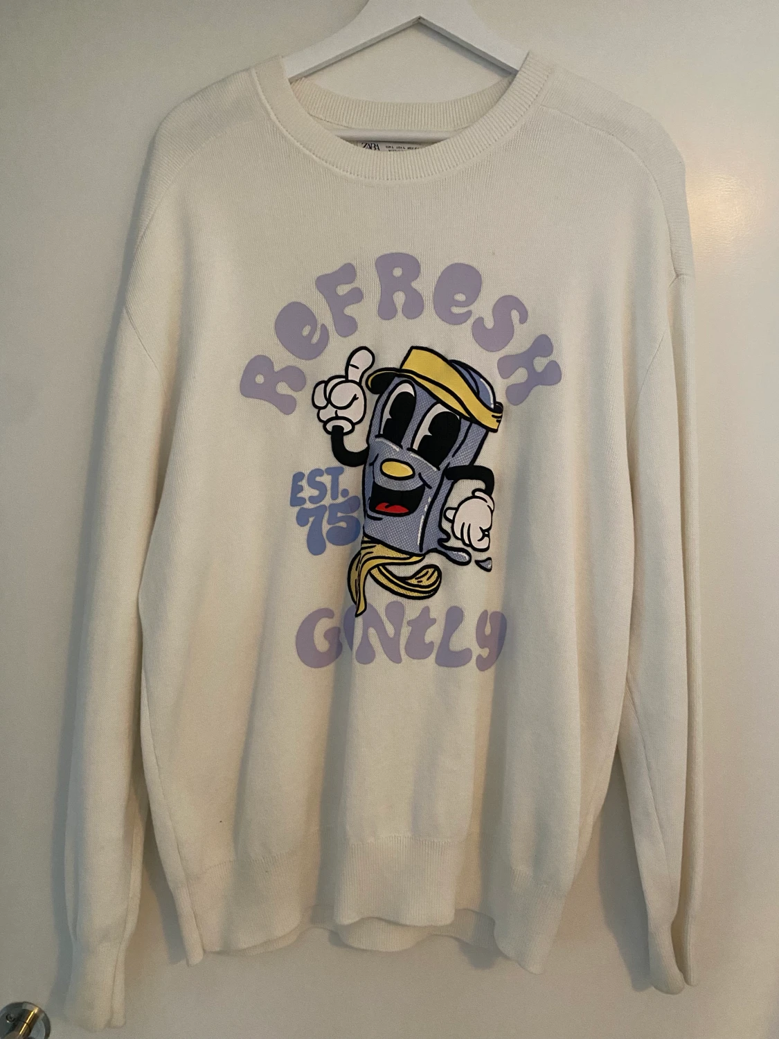 Zara sweatshirt - ”refresh gently” - 90