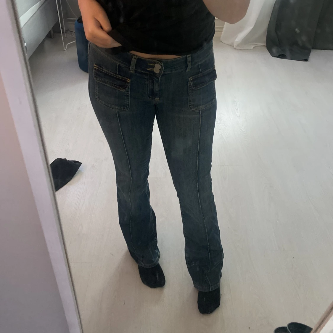 Lågmidjade jeans - 90