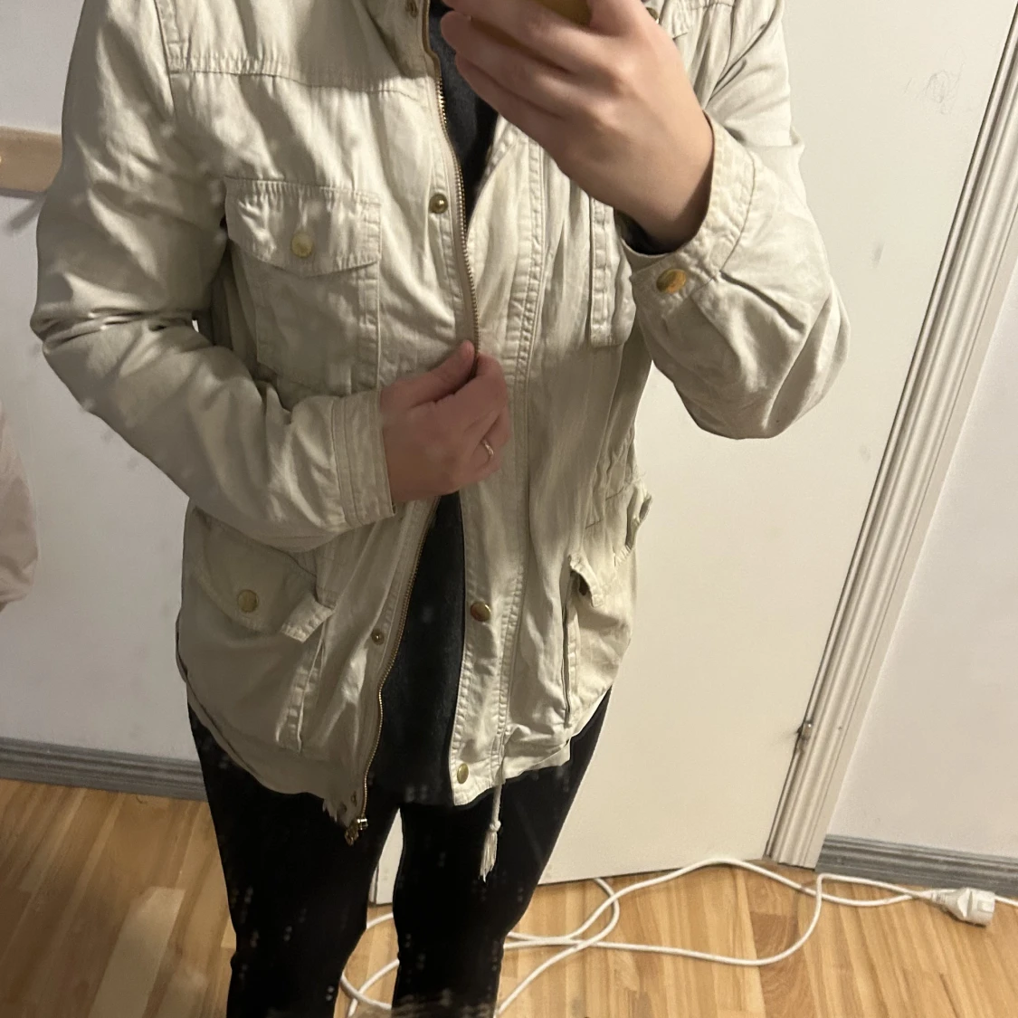 Beige vår/höstjacka  - 90