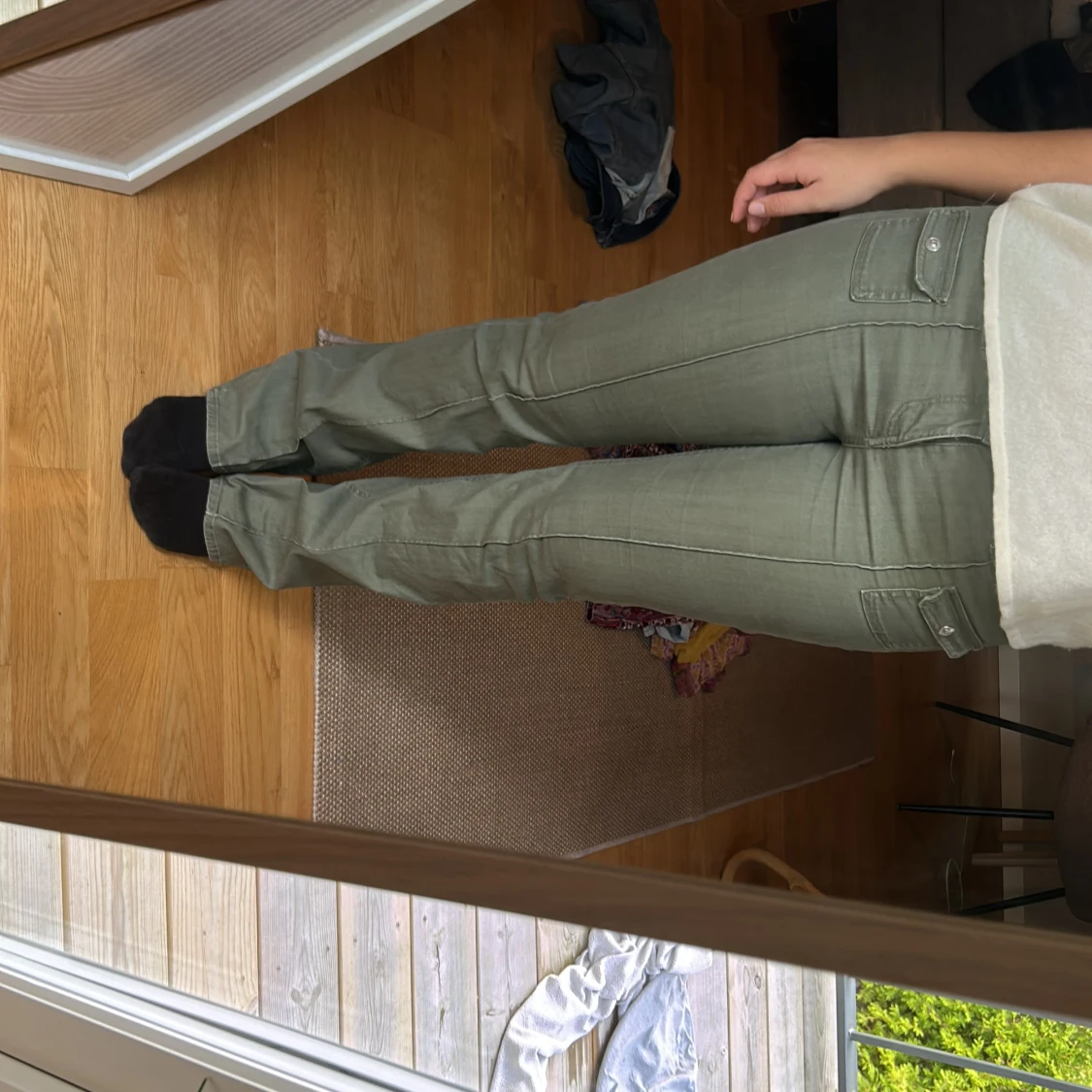 Lågmidjade gröna jeans! - 90