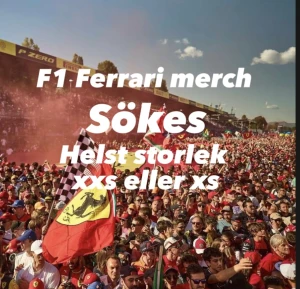 Formula 1 merch - Söker efter Ferrari f1 merch, Bilderna är exemplar på det jag letar efter 