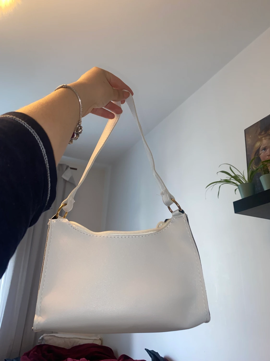 Vit söt sommarväska