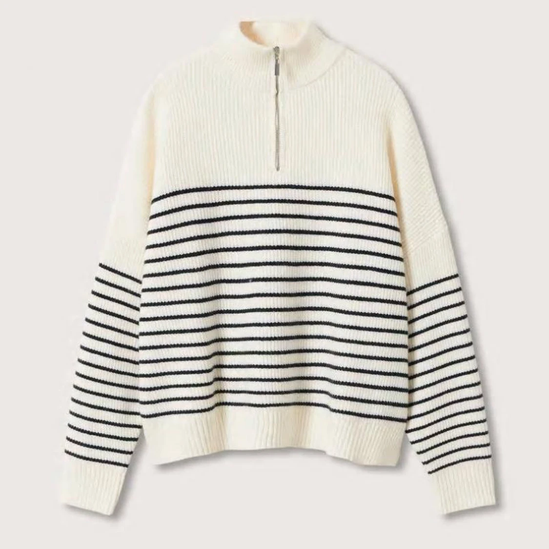 Randig ziptröja - 90