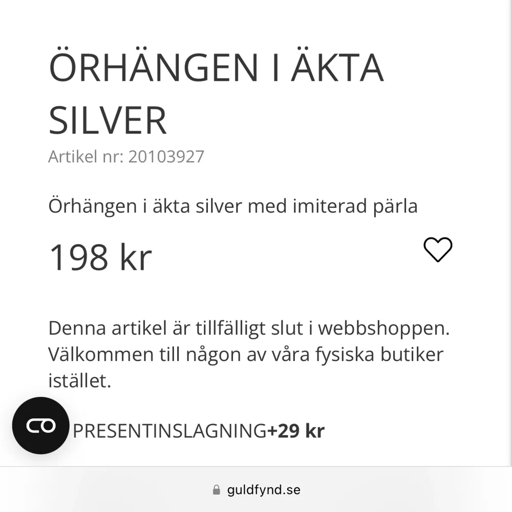 Örhängen i äkta silver, fint skick. Putsas upp innan jag postar🥰. Accessoarer.